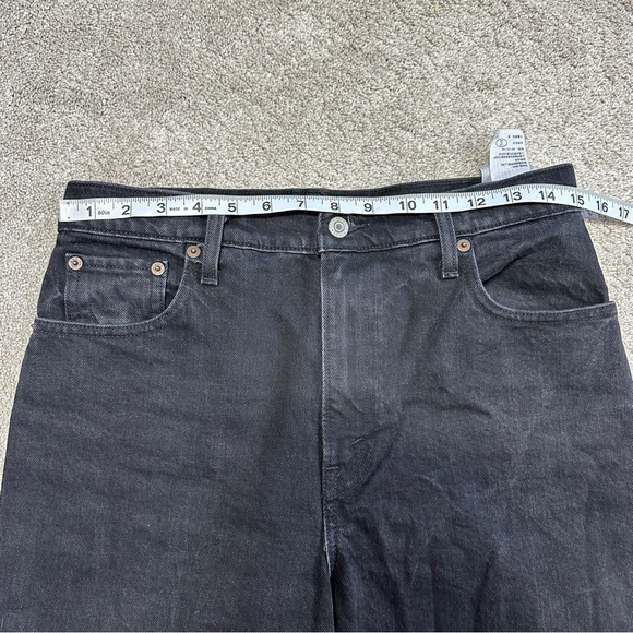 Abercrombie & Fitch Women’s The 90s Straight Ultra High Rise Jean in Black 29/8R - Picture 11 of 14